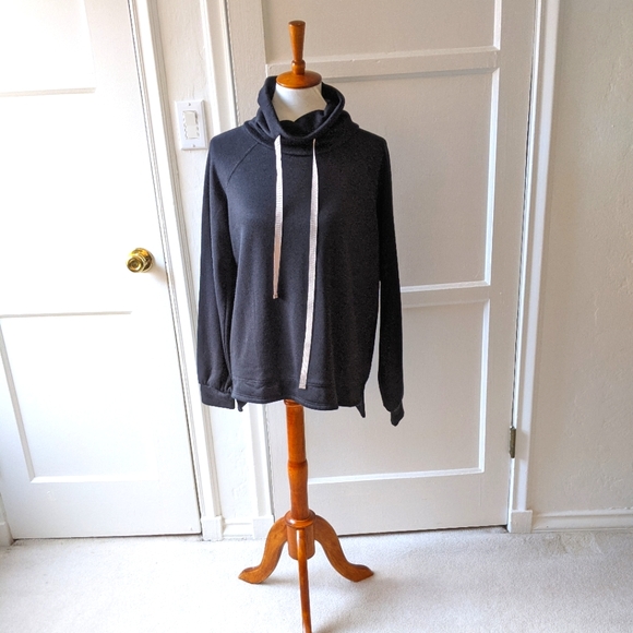 Emi Jay Tops - Smoosh by Emi Jay black cowl neck sweatshirt